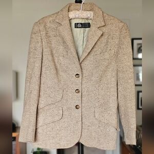 VTG Women's Tweed Blazer Old Money Heritage Preppy